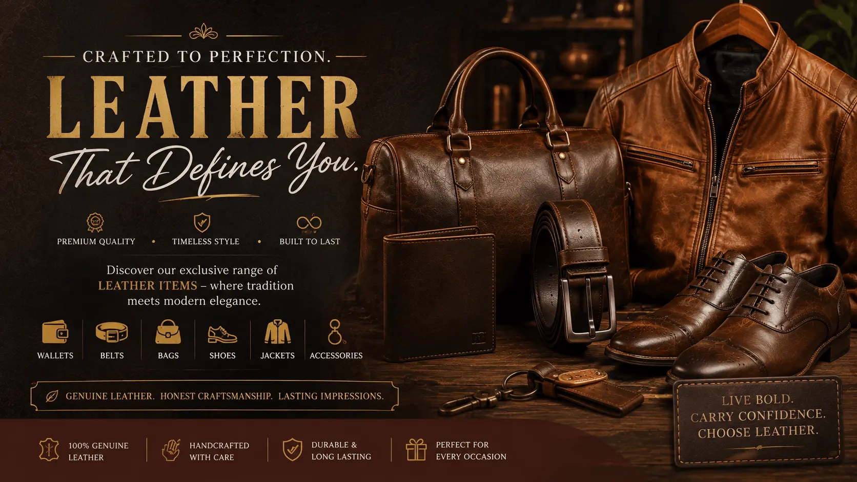 Trade Horizon Leather Items Export Banner